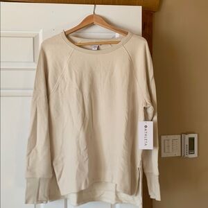 Athleta Coaster Luxe Recover Waffle Sweatshirt - Large, New with Tags, NWT